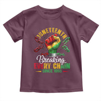 Breaking Every Chain Since 1865 Juneteenth Toddler T Shirt Celebrating Black Freedom