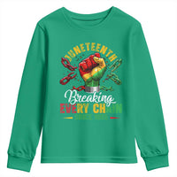 Breaking Every Chain Since 1865 Juneteenth Youth Sweatshirt Celebrating Black Freedom