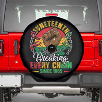 Juneteenth Breaking Every Chain Since 1865 Spare Tire Cover Retro Vintage