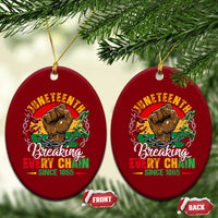 Juneteenth Breaking Every Chain Since 1865 Ceramic Ornament Retro Vintage - Wonder Print Shop