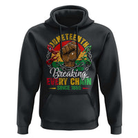 Juneteenth Breaking Every Chain Since 1865 Hoodie Retro Vintage