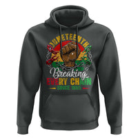 Juneteenth Breaking Every Chain Since 1865 Hoodie Retro Vintage