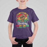 Juneteenth Breaking Every Chain Since 1865 T Shirt For Kid Retro Vintage