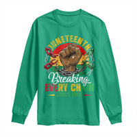 Juneteenth Breaking Every Chain Since 1865 Long Sleeve Shirt Retro Vintage