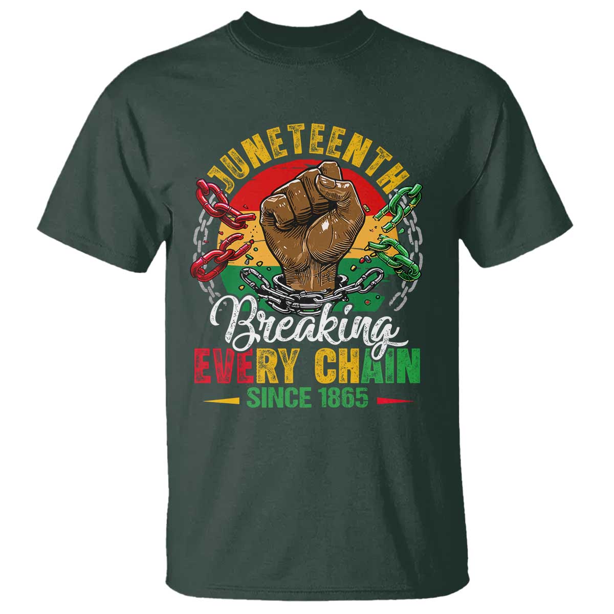 Juneteenth Breaking Every Chain Since 1865 T Shirt Retro Vintage