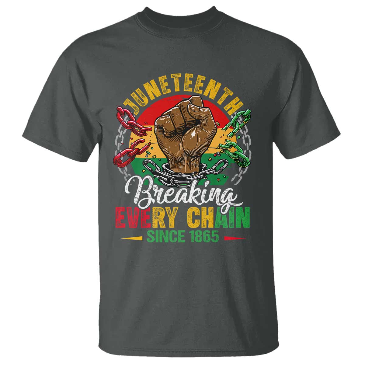 Juneteenth Breaking Every Chain Since 1865 T Shirt Retro Vintage