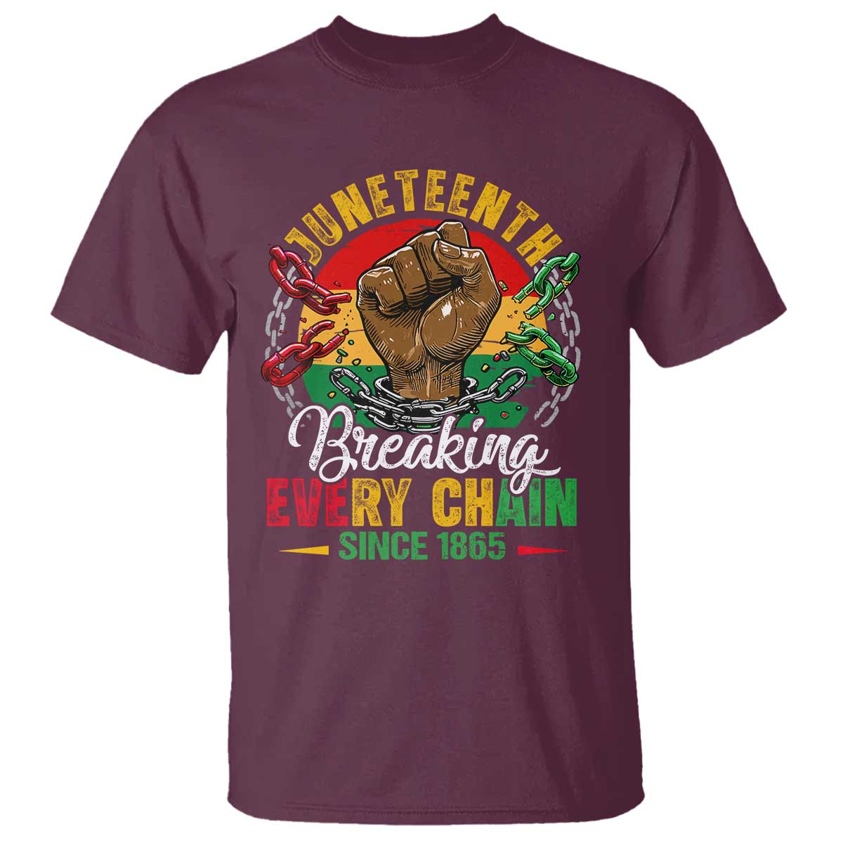 Juneteenth Breaking Every Chain Since 1865 T Shirt Retro Vintage