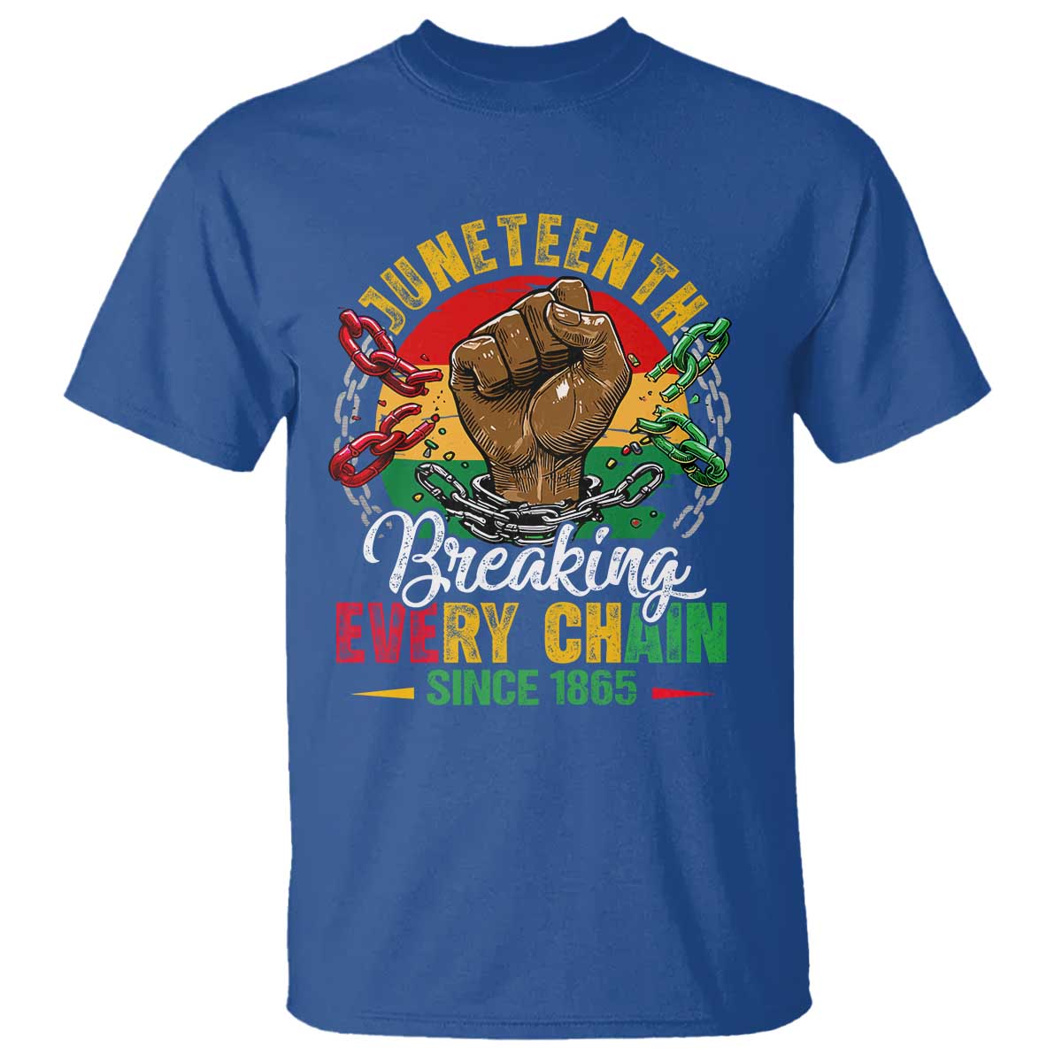Juneteenth Breaking Every Chain Since 1865 T Shirt Retro Vintage