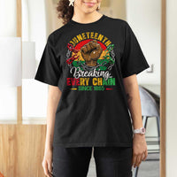 Juneteenth Breaking Every Chain Since 1865 T Shirt For Women Retro Vintage