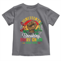 Juneteenth Breaking Every Chain Since 1865 Toddler T Shirt Retro Vintage