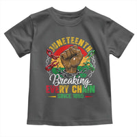 Juneteenth Breaking Every Chain Since 1865 Toddler T Shirt Retro Vintage