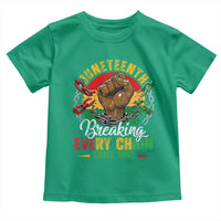 Juneteenth Breaking Every Chain Since 1865 Toddler T Shirt Retro Vintage