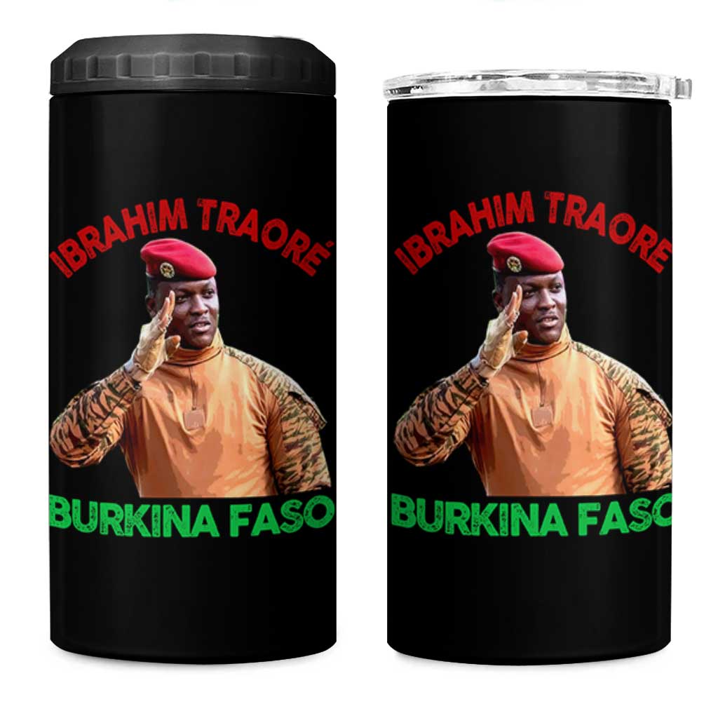 Burkina Faso Ibrahim Traoré Thomas Sankara 4 in 1 Can Cooler Tumbler