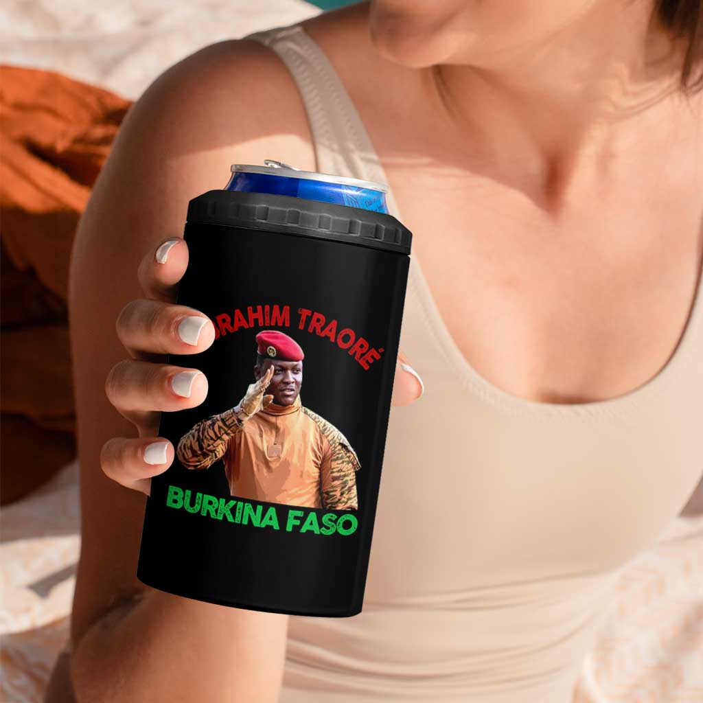 Burkina Faso Ibrahim Traoré Thomas Sankara 4 in 1 Can Cooler Tumbler