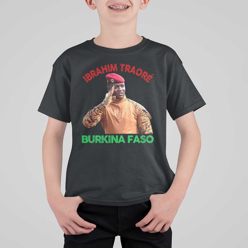 Burkina Faso Ibrahim Traoré Thomas Sankara T Shirt For Kid