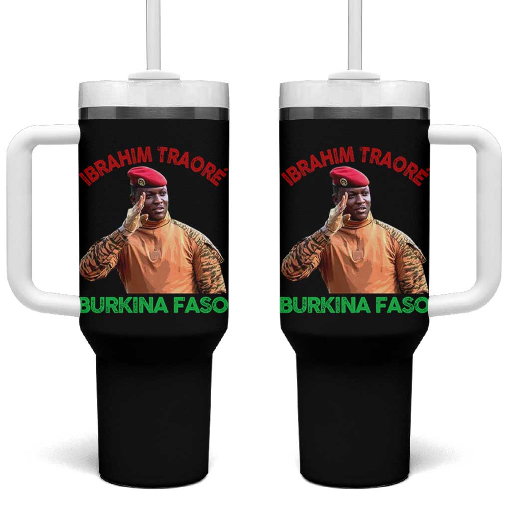 Burkina Faso Ibrahim Traoré Thomas Sankara Tumbler With Handle