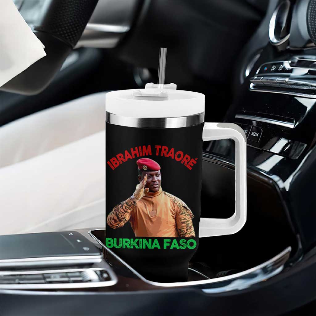 Burkina Faso Ibrahim Traoré Thomas Sankara Tumbler With Handle