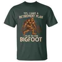 Bigfoot Retirement Plan T Shirt Funny Saying Sasquatch Research - Wonder Print Shop