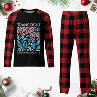 Trans Rights Plaid Pajama Set Protect Trans Social Justice LGBT - Wonder Print Shop