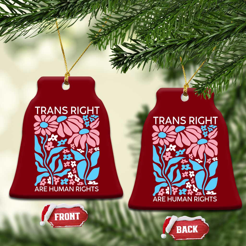 Trans Rights Ceramic Ornament Protect Trans Social Justice LGBT - Wonder Print Shop