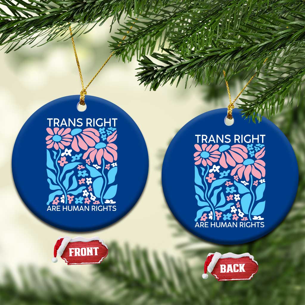 Trans Rights Ceramic Ornament Protect Trans Social Justice LGBT - Wonder Print Shop