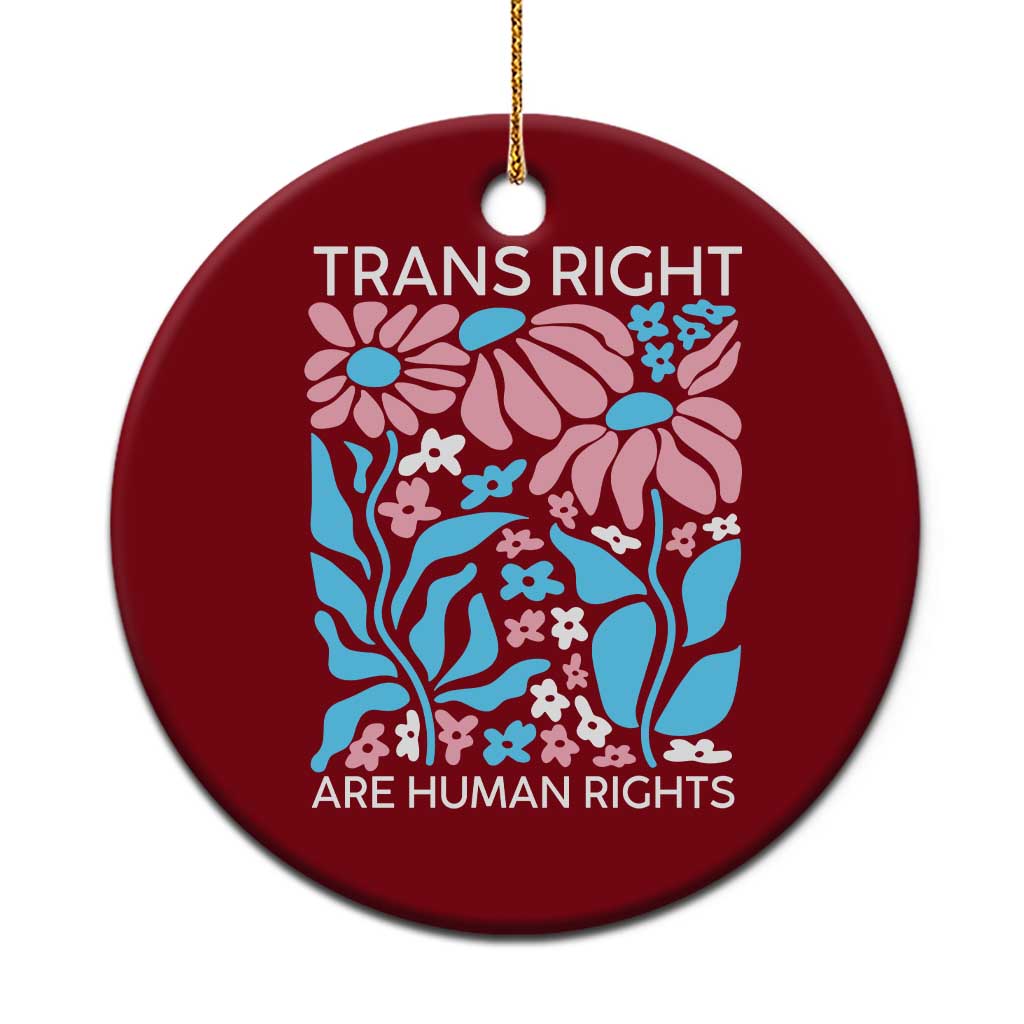Trans Rights Ceramic Ornament Protect Trans Social Justice LGBT - Wonder Print Shop