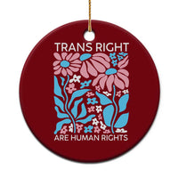 Trans Rights Ceramic Ornament Protect Trans Social Justice LGBT - Wonder Print Shop