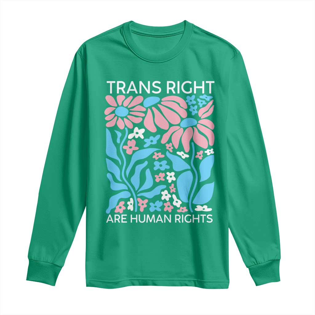 Trans Rights Long Sleeve Shirt Protect Trans Social Justice LGBT - Wonder Print Shop