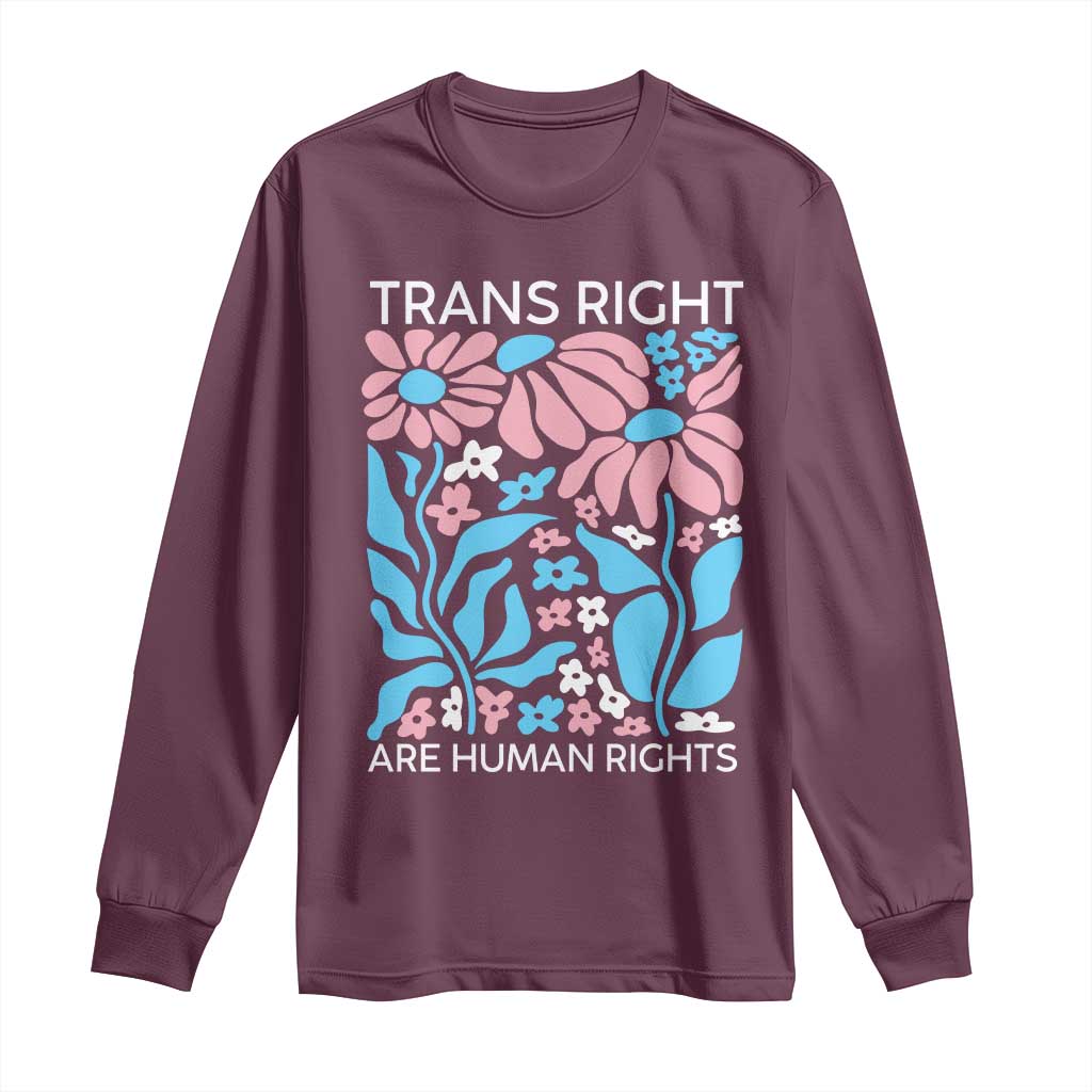 Trans Rights Long Sleeve Shirt Protect Trans Social Justice LGBT - Wonder Print Shop
