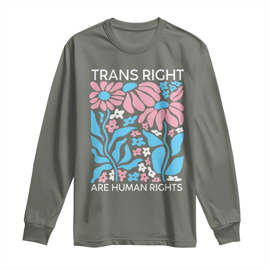 Trans Rights Long Sleeve Shirt Protect Trans Social Justice LGBT - Wonder Print Shop
