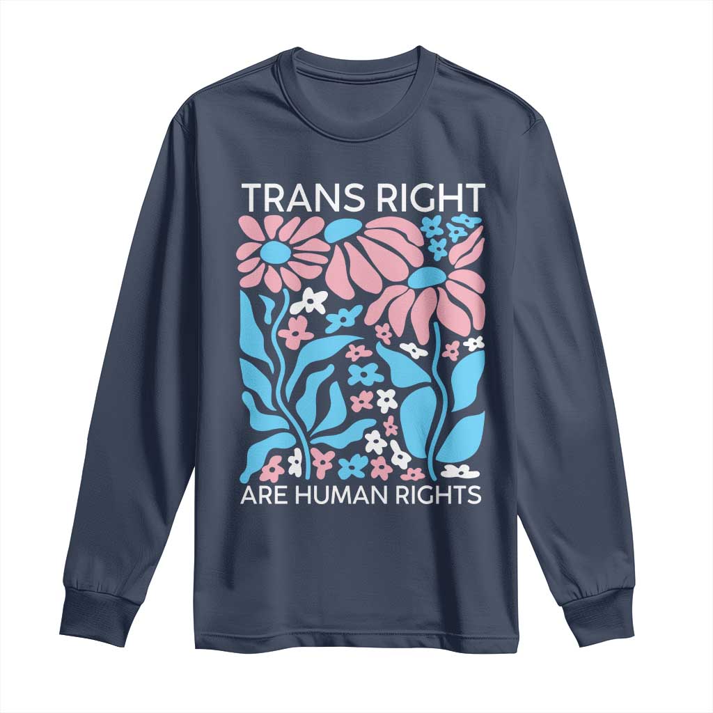 Trans Rights Long Sleeve Shirt Protect Trans Social Justice LGBT - Wonder Print Shop