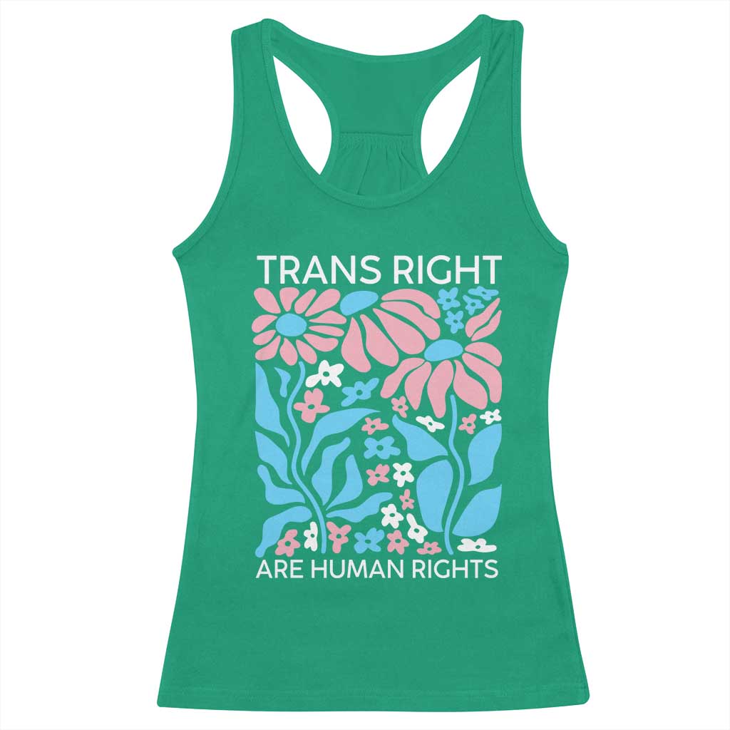 Trans Rights Racerback Tank Top Protect Trans Social Justice LGBT - Wonder Print Shop