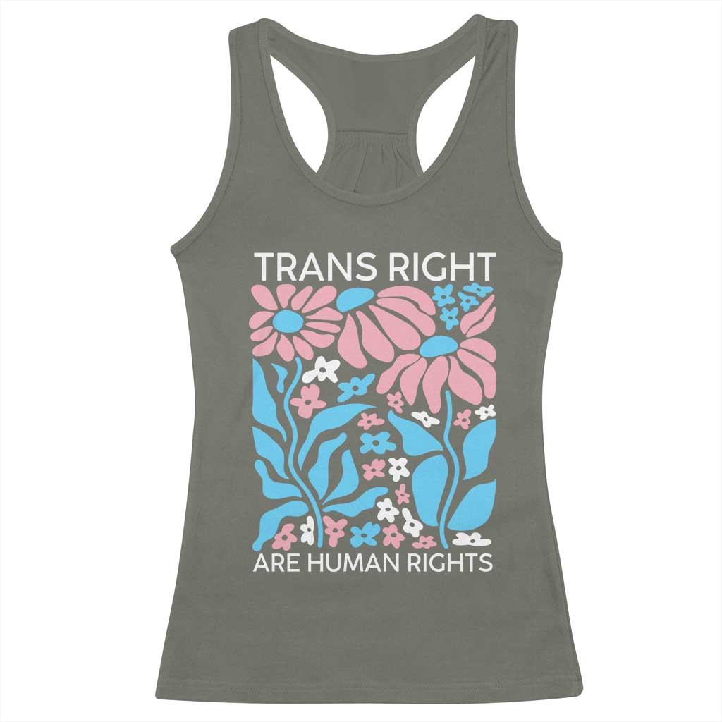 Trans Rights Racerback Tank Top Protect Trans Social Justice LGBT - Wonder Print Shop