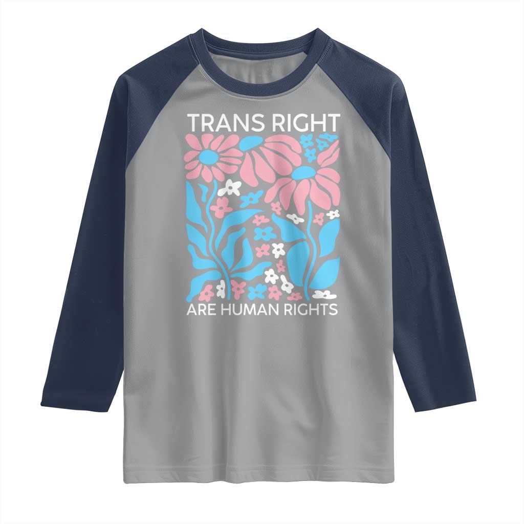 Trans Rights Raglan Shirt Protect Trans Social Justice LGBT - Wonder Print Shop