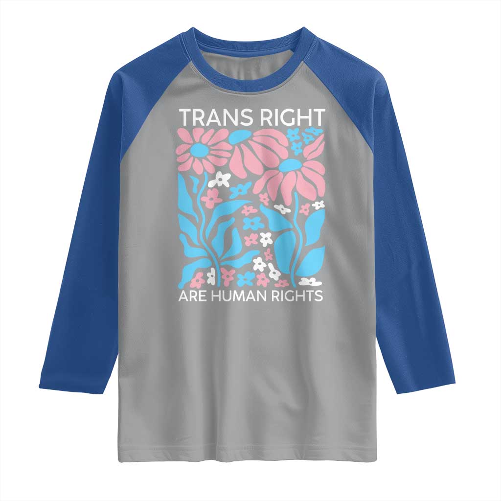 Trans Rights Raglan Shirt Protect Trans Social Justice LGBT - Wonder Print Shop