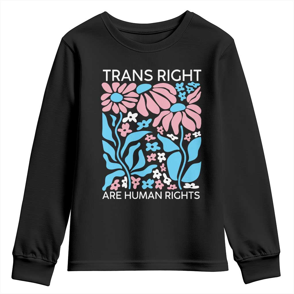 Trans Rights Youth Sweatshirt Protect Trans Social Justice LGBT - Wonder Print Shop
