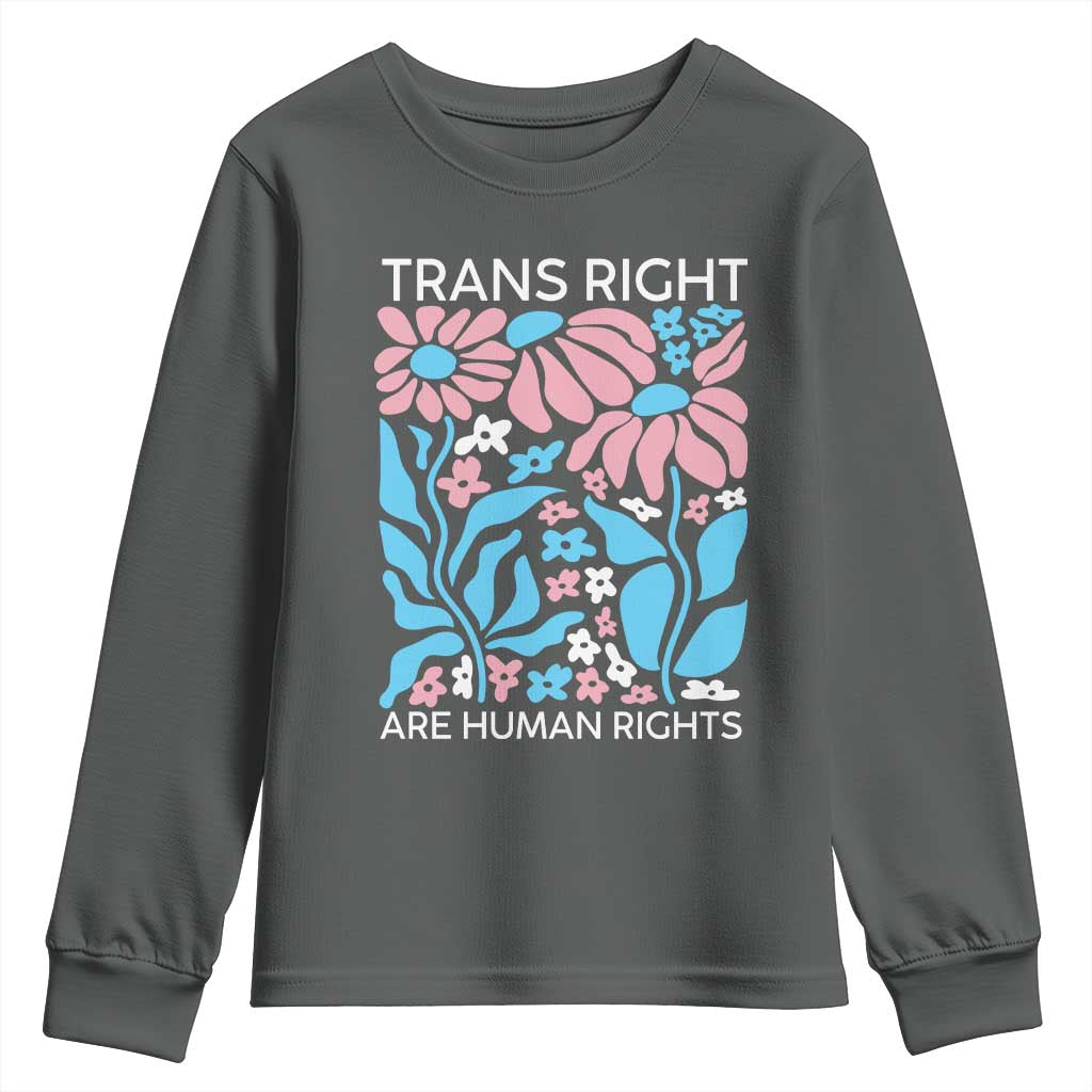 Trans Rights Youth Sweatshirt Protect Trans Social Justice LGBT - Wonder Print Shop