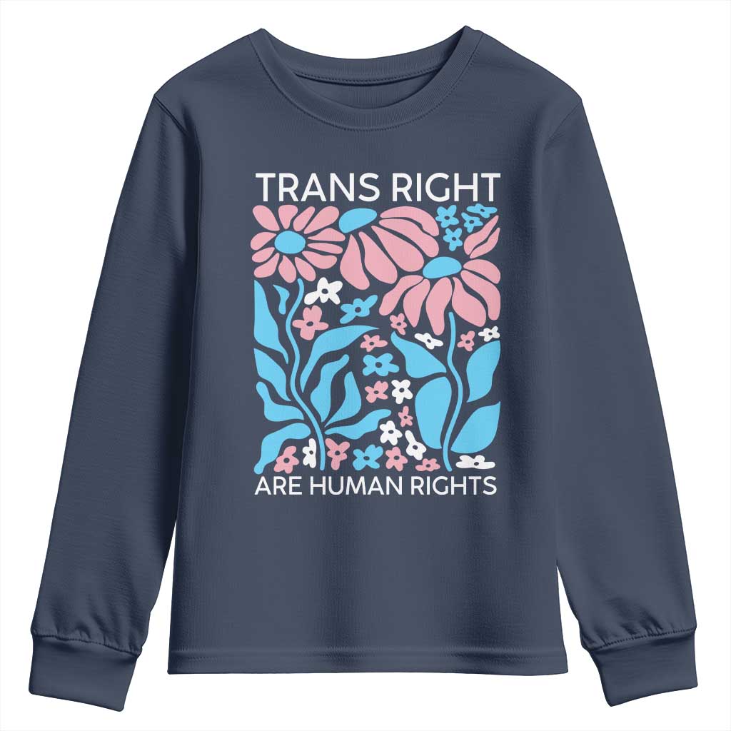 Trans Rights Youth Sweatshirt Protect Trans Social Justice LGBT - Wonder Print Shop