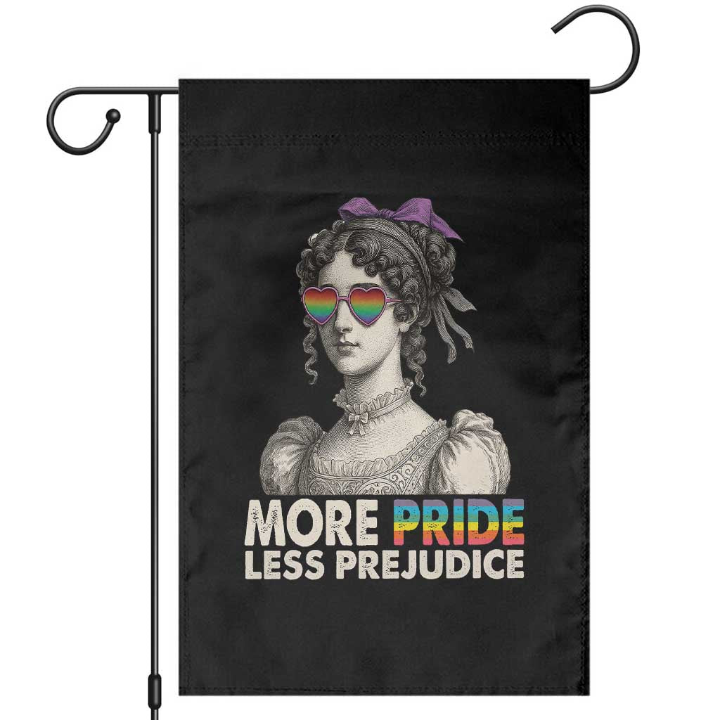 More Pride Less Prejudice Garden Flag LGBTQ Proud Ally Pride Month - Wonder Print Shop