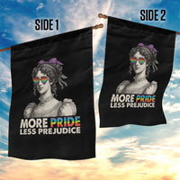 More Pride Less Prejudice Garden Flag LGBTQ Proud Ally Pride Month - Wonder Print Shop
