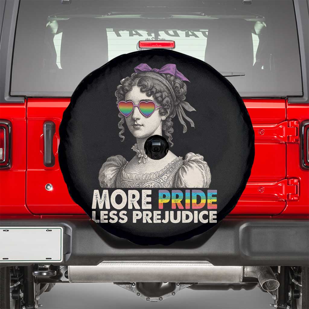 More Pride Less Prejudice Spare Tire Cover LGBTQ Proud Ally Pride Month - Wonder Print Shop