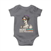More Pride Less Prejudice Baby Onesie LGBTQ Proud Ally Pride Month - Wonder Print Shop