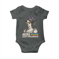 More Pride Less Prejudice Baby Onesie LGBTQ Proud Ally Pride Month - Wonder Print Shop