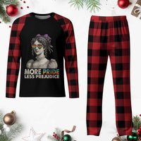 More Pride Less Prejudice Plaid Pajama Set LGBTQ Proud Ally Pride Month - Wonder Print Shop