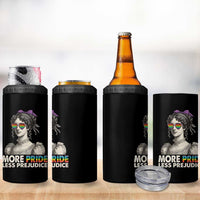 More Pride Less Prejudice 4 in 1 Can Cooler Tumbler LGBTQ Proud Ally Pride Month - Wonder Print Shop