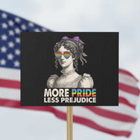 More Pride Less Prejudice Protest Sign LGBTQ Proud Ally Pride Month - Wonder Print Shop