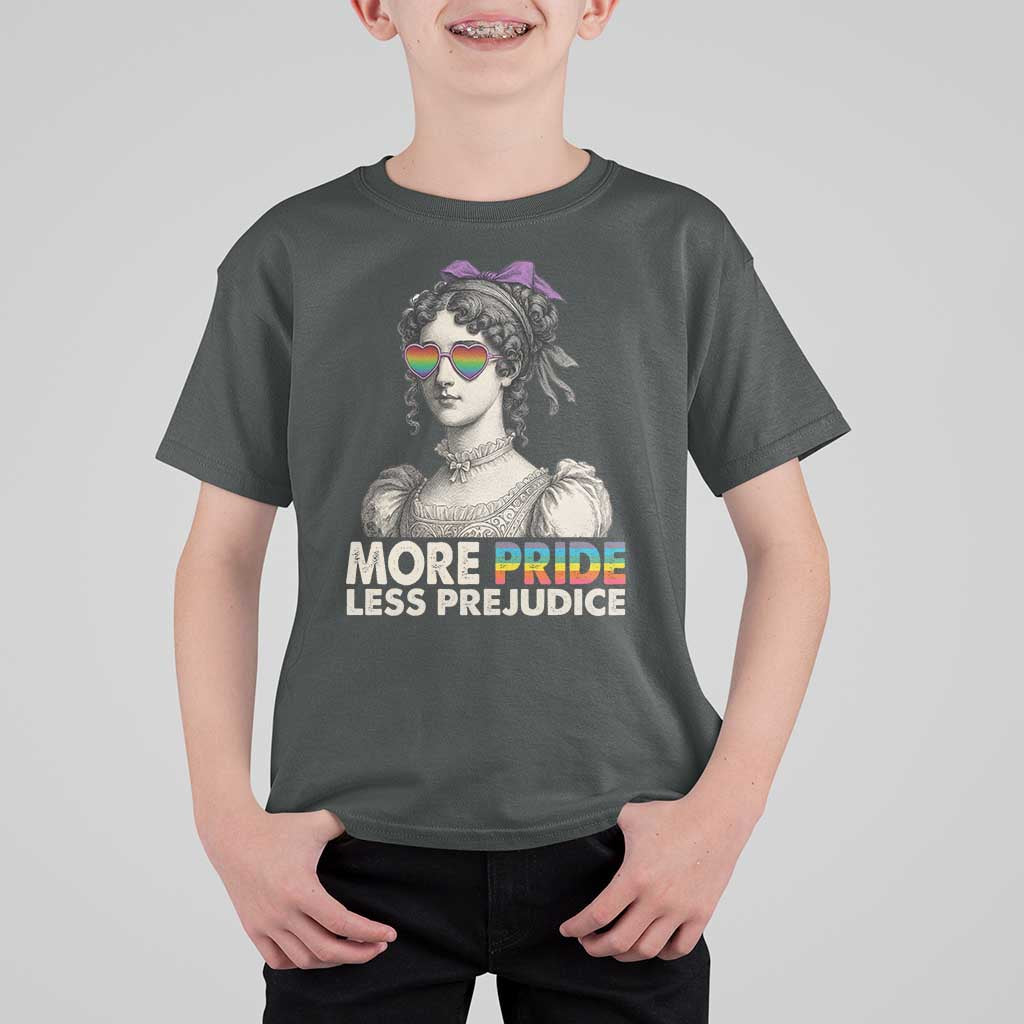 More Pride Less Prejudice T Shirt For Kid LGBTQ Proud Ally Pride Month - Wonder Print Shop