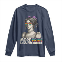 More Pride Less Prejudice Long Sleeve Shirt LGBTQ Proud Ally Pride Month - Wonder Print Shop