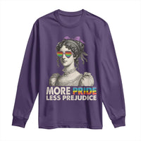 More Pride Less Prejudice Long Sleeve Shirt LGBTQ Proud Ally Pride Month - Wonder Print Shop