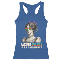 More Pride Less Prejudice Racerback Tank Top LGBTQ Proud Ally Pride Month - Wonder Print Shop